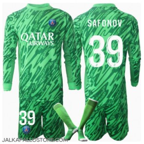 Paris Saint-Germain Matvei Safonov #39 Maalivahti Kotipaita Lapsille 2024-25 Pitkähihainen (+ shortsit)